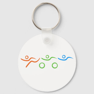 Triathlon cool und einzigartig Design Schlüsselanhänger