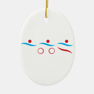 Triathlon coole Logo-Abbildung Keramikornament