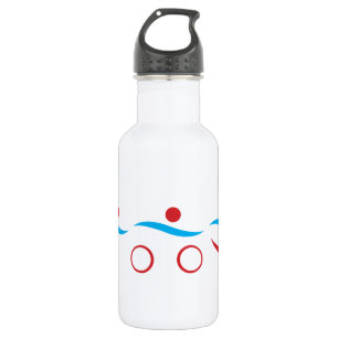 Triathlon coole Logo-Abbildung Trinkflasche