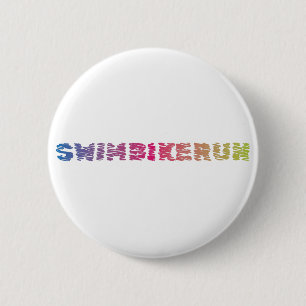 Triathlon-cooles Design Button