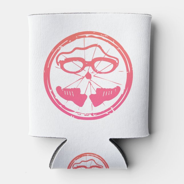 Triathlon-cooles Design Dosenkühler (Vorderseite)