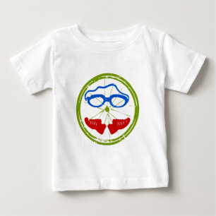 Triathlon cooles künstlerisches Design Baby T-shirt