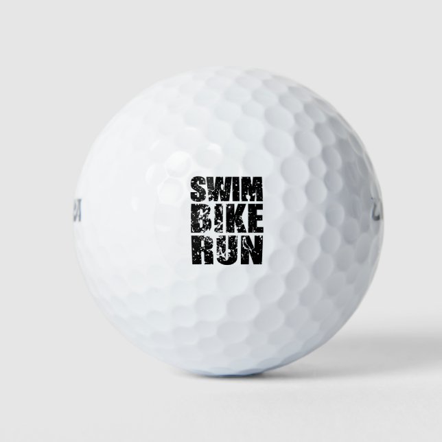 Triathlon-cooles Logo für alle Sportliebhaber Golfball (Vorderseite)