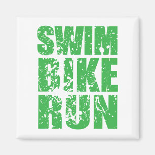Triathlon-cooles Logo für alle Sportliebhaber Magnet