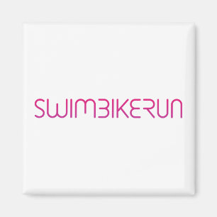 Triathlon-cooles Logo für alle Sportliebhaber Magnet