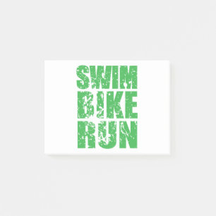 Triathlon-cooles Logo für alle Sportliebhaber Post-it Klebezettel