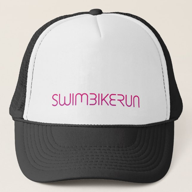 Triathlon-cooles Logo für alle Sportliebhaber Truckerkappe (Vorderseite)