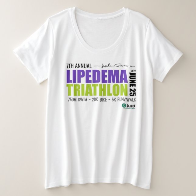 Triathlon de Lipedema 2022 - Chemise plus taille (Design devant)