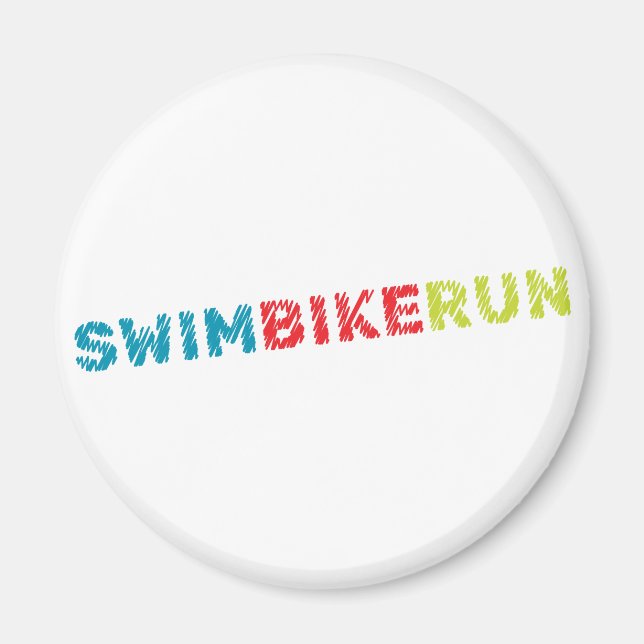 Triathlon-Design Magnet (Vorne)