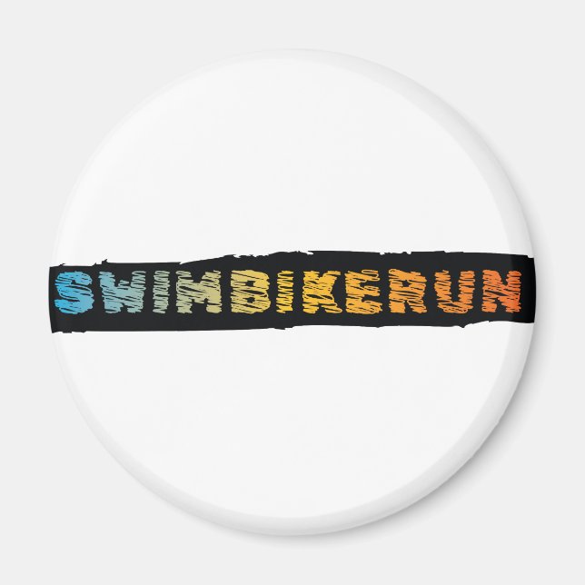 Triathlon-Design Magnet (Vorne)