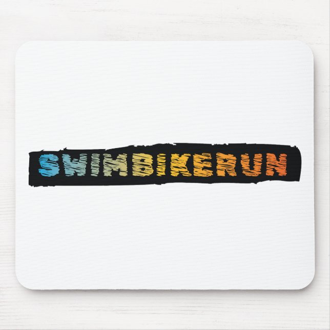 Triathlon-Design Mousepad (Vorne)