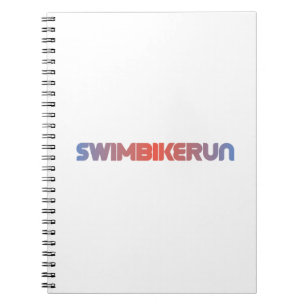 Triathlon-Design Notizblock