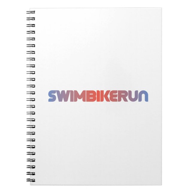 Triathlon-Design Notizblock (Vorderseite)