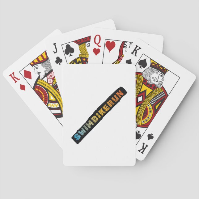 Triathlon-Design Spielkarten (Rückseite)