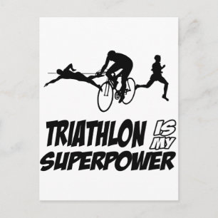 Triathlon-Designs Postkarte