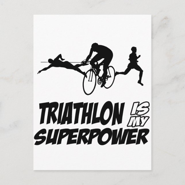 Triathlon-Designs Postkarte (Vorderseite)