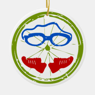 Triathlon Face Keramikornament