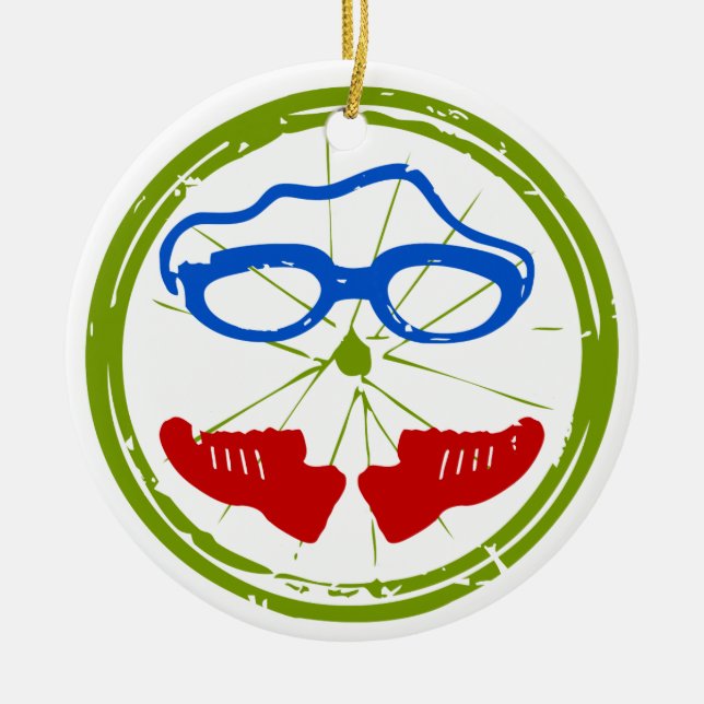 Triathlon Face Keramikornament (Vorne)