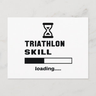 Triathlon Fertigkeit Loading..... Postkarte