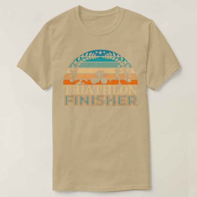 Triathlon Finisher perfekt für den ersten Triathlo T-Shirt (Design vorne)