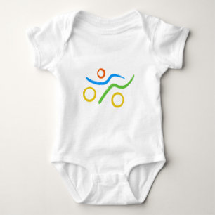 Triathlon Freak Logo Baby Strampler