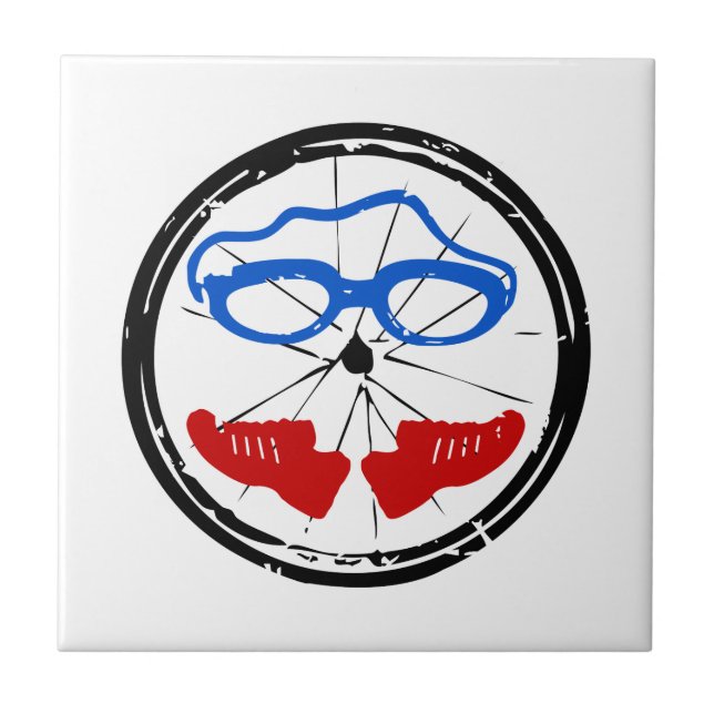 Triathlon Freak Logo Fliese (Vorderseite)