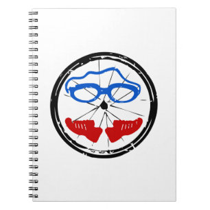 Triathlon Freak Logo Notizblock