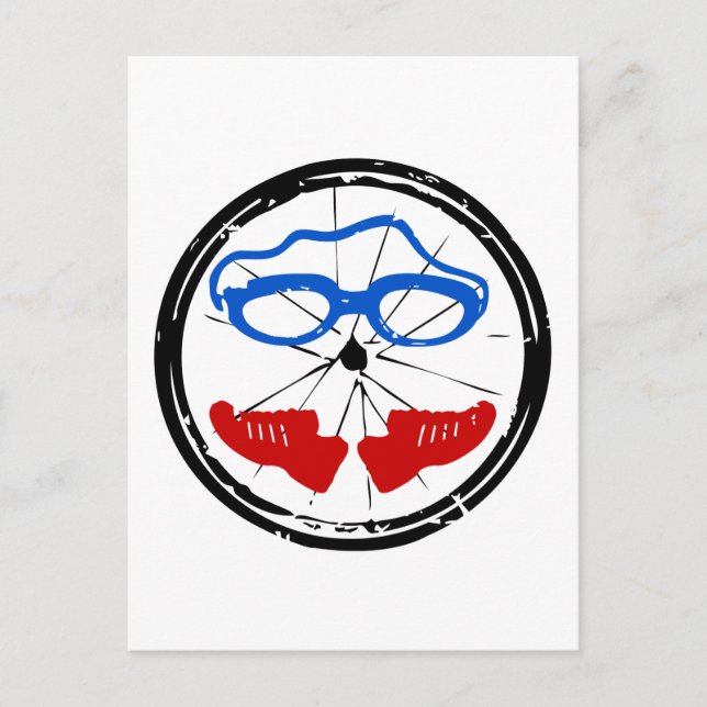 Triathlon Freak Logo Postkarte (Vorderseite)