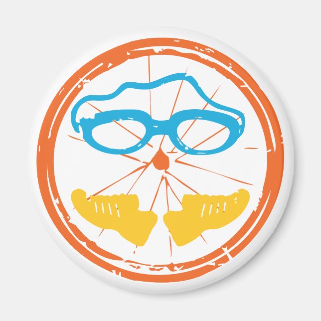 Triathlon Fun Design Magnet (Vorne)