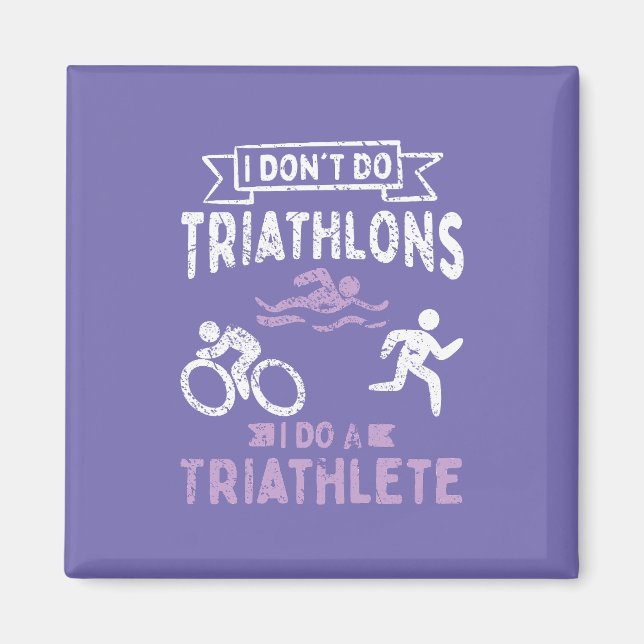 Triathlon Funny Magnet (Vorne)