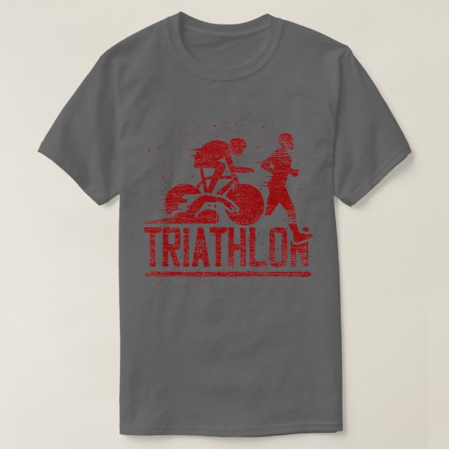 Triathlon Grunge 2 T-Shirt (Design vorne)