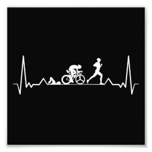 Triathlon Heartbeat Fotodruck