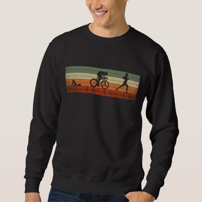 Triathlon Heartbeat Sweatshirt (Vorderseite)