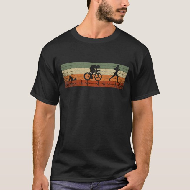 Triathlon Heartbeat T-Shirt (Vorderseite)
