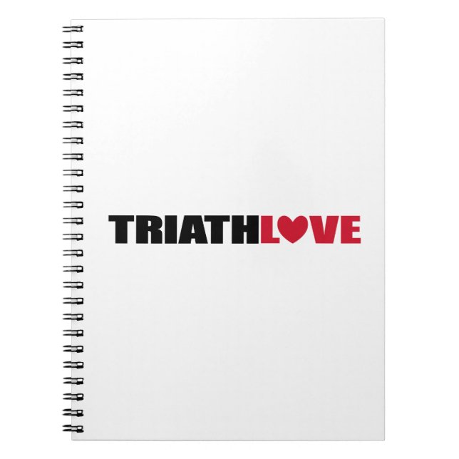 Triathlon-Liebe für Schwimmer, Radfahrer und Läufe Notizblock (Vorderseite)