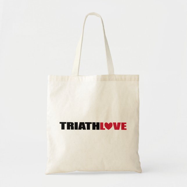Triathlon-Liebe für Schwimmer, Radfahrer und Läufe Tragetasche (Vorne)