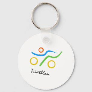 Triathlon-Logo Schlüsselanhänger
