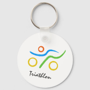 Triathlon-Logo Schlüsselanhänger