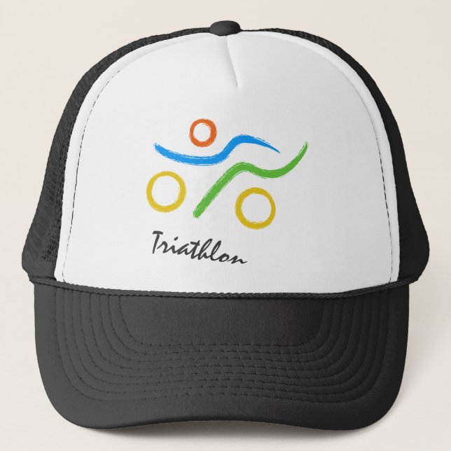 Triathlon logo truckerkappe (Vorderseite)
