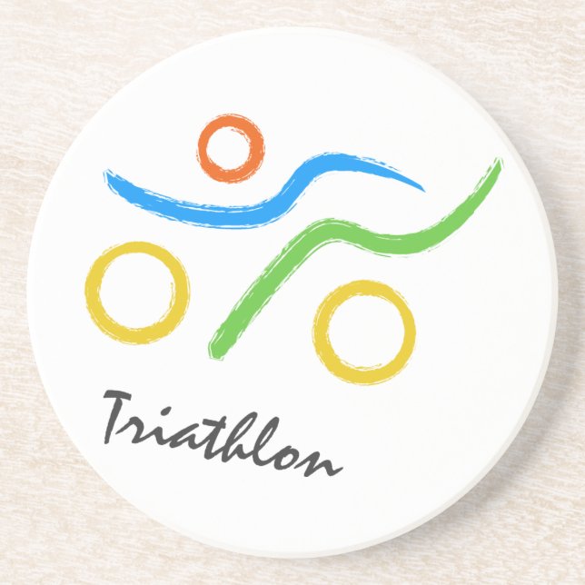 Triathlon-Logo Untersetzer (Vorne)