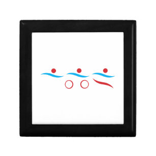 Triathlon moderne coole Logo-Sake-Box Erinnerungskiste
