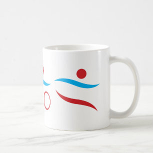 Triathlon modernes cooles Logo Kaffeetasse