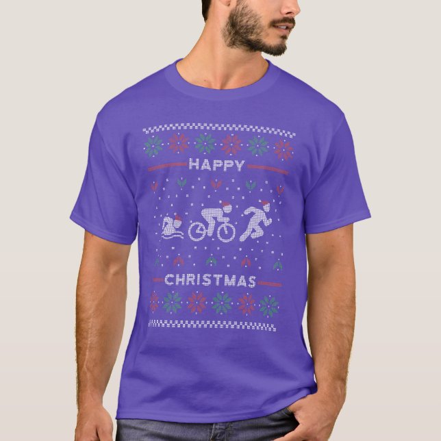 Triathlon Noël Sweat Ugly (Devant)