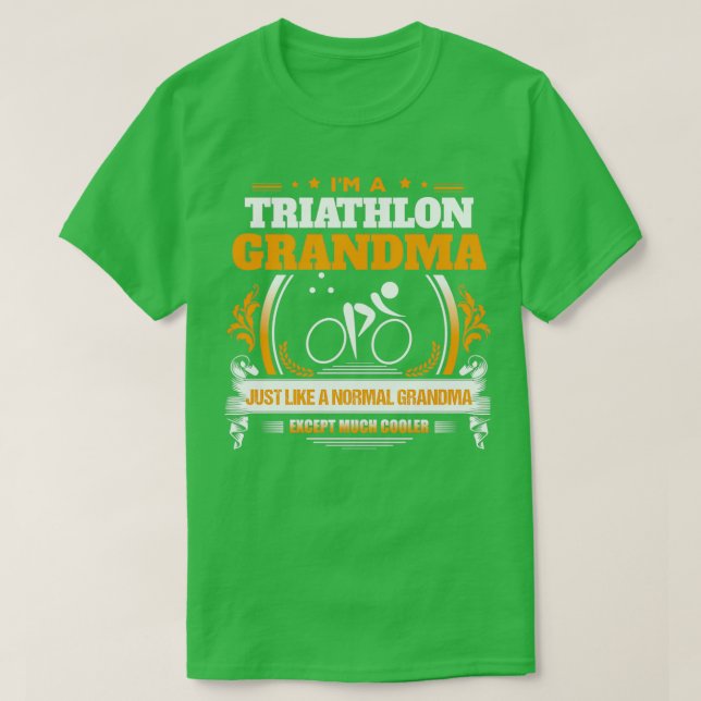 Triathlon Oma Weihnachtsgeschenk oder Birthday Pre T-Shirt (Design vorne)