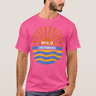 Triathlon Open Water Ozean schwimmen wild schwimme T-Shirt