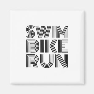 Triathlon-Renndesign Magnet