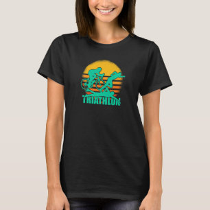 Triathlon Retro Fahrrad T-Shirt
