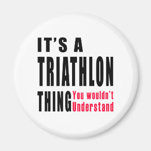 Triathlon-Sache-Entwürfe Magnet