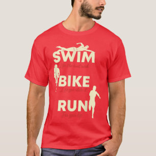 Triathlon-Schwimmen Rad laufen 1369 T-Shirt