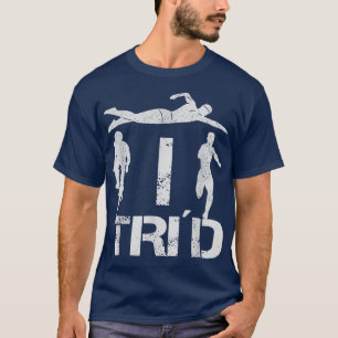 Triathlon-Schwimmen Rad laufen 1371 T-Shirt